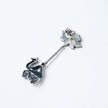 925 Premium Silver Lotus Camel Hanging Earrings
