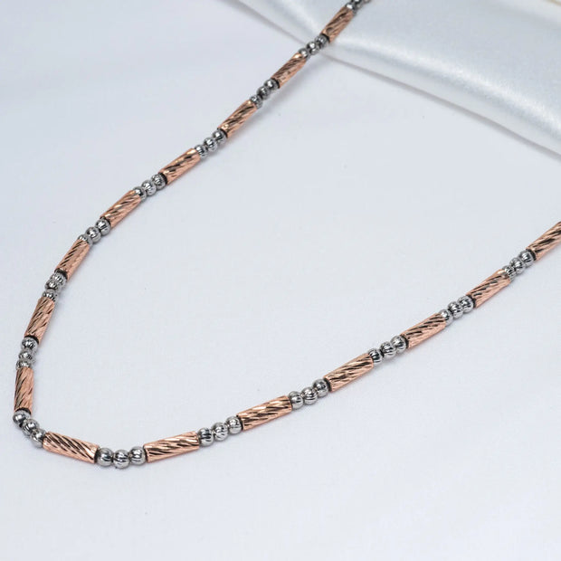 925 Premium Silver Magnetic Dokiya Rose Gold Neck Chain