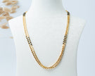 Traditional Double-Line Black Bead Mangalsutra Chain