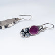 Classic One Red Hanging Earrings in 925 Premium Silver Jewelry for Women