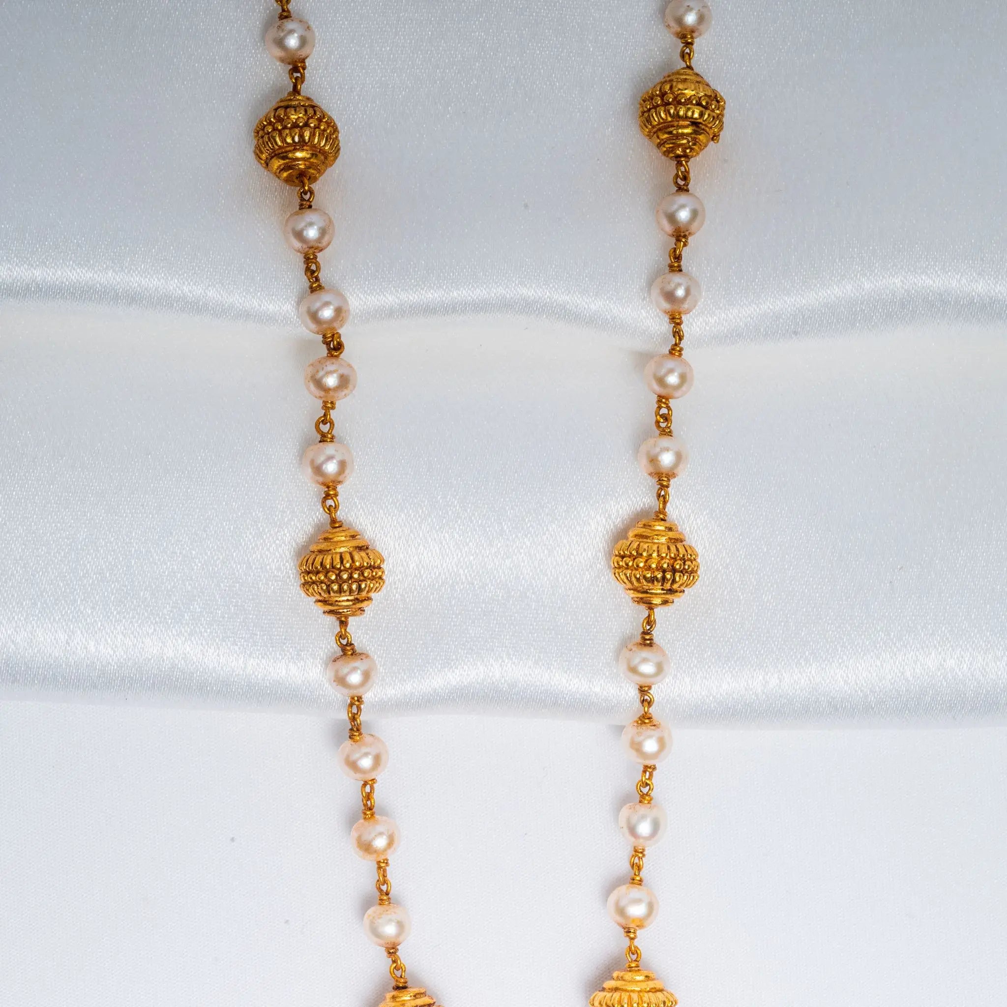 925 Premium Silver Pearl Gund Necklace
