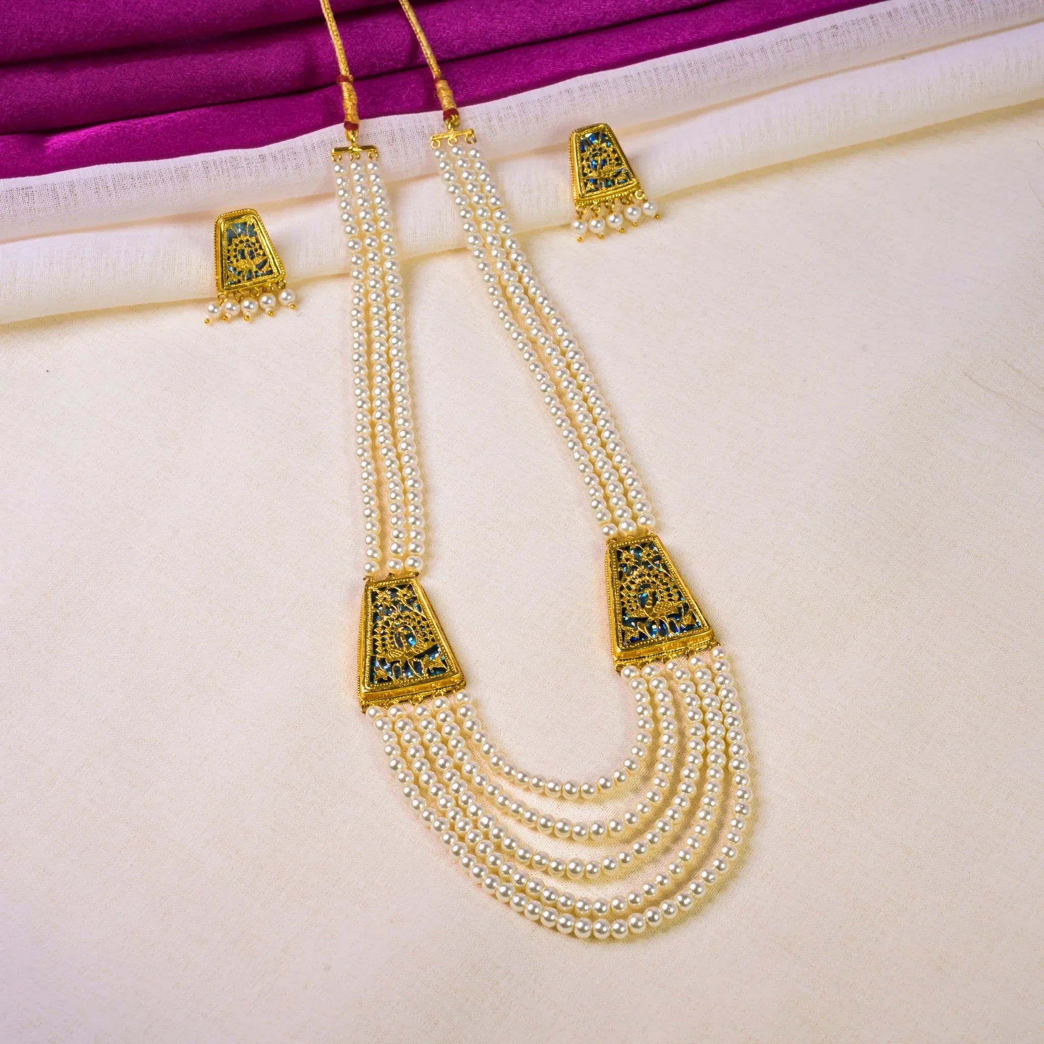 PentapearlPeacock Set - Varenya Galleria
