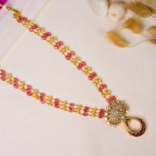 Pinkwhite 3 Diya - Varenya Galleria