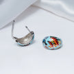 Porcelain Air Pendant Set in 925 Premium Silver Jewelry for Women