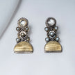 925 Premium Silver ROBO 5 Pearls Stud Earrings