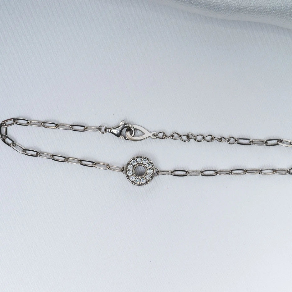Round About Stones Bracelet in 925 Premium Silver Jewelry