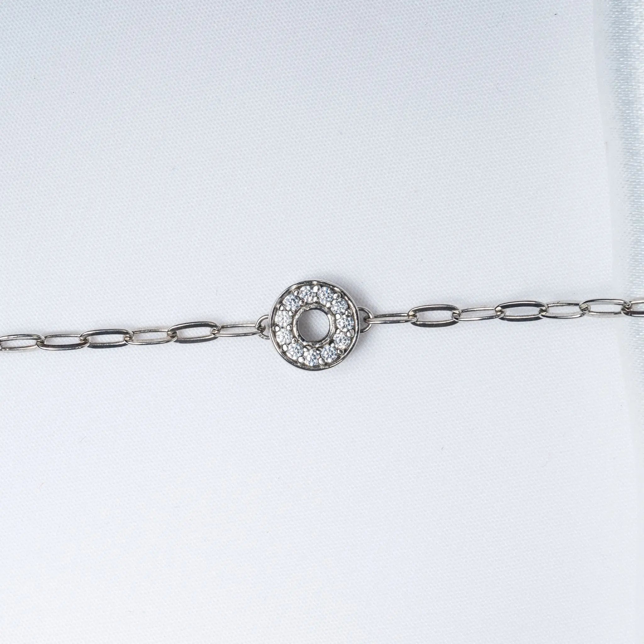 Round About Stones Bracelet in 925 Premium Silver Jewelry
