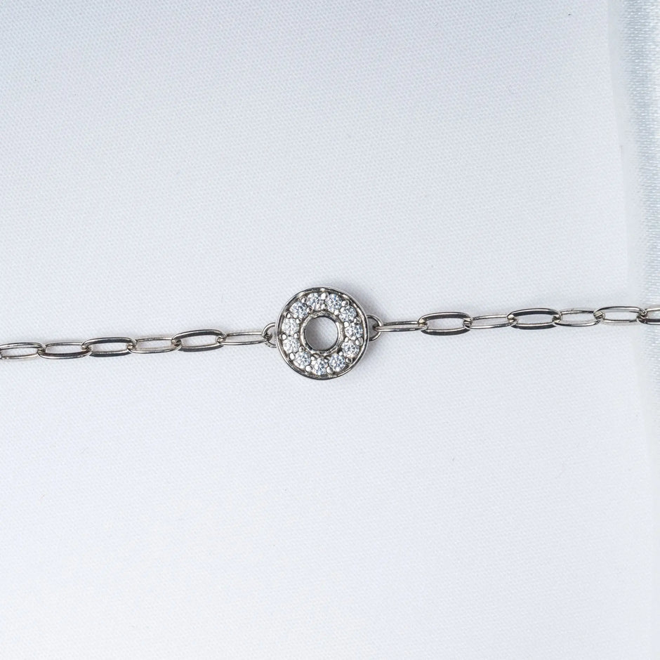 Round About Stones Bracelet in 925 Premium Silver Jewelry