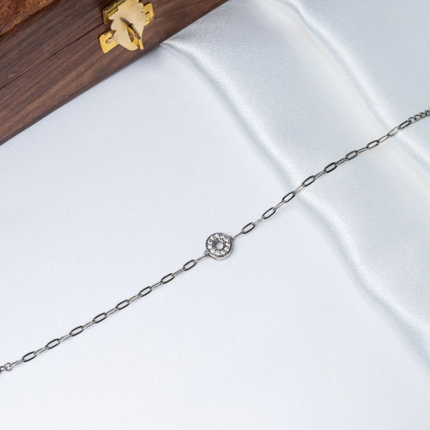 Round About Stones Bracelet in 925 Premium Silver Jewelry