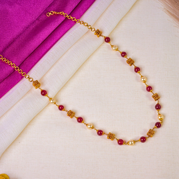 Ruby pearl gold singline