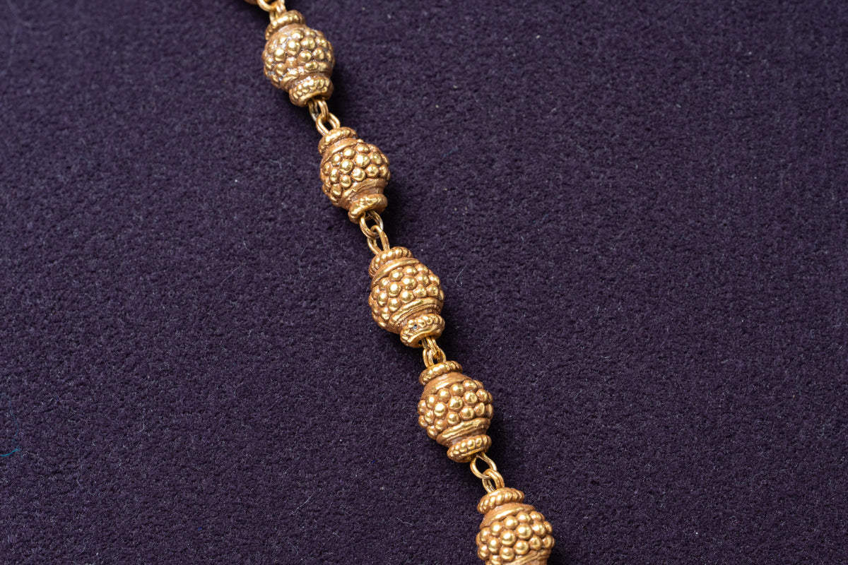 Traditional Kundan Ruby Statement Pendant Necklace with Pearl Jhumka Drops
