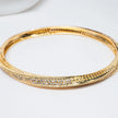 925 Premium Silver Swirl Dots CZ Bangle