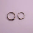 925 Premium Solitaire Silver Couple Ring