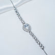 Solitaire White Necklace Set in 925 Premium Silver Jewelry for Women