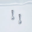 Solitaire White Necklace Set in 925 Premium Silver Jewelry for Women
