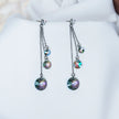Swarovski Prism Earrings in 925 Premium Silver Jewelry