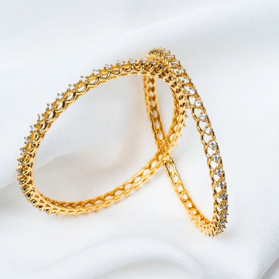 925 Premium Silver Tiara One Diamond Bangle
