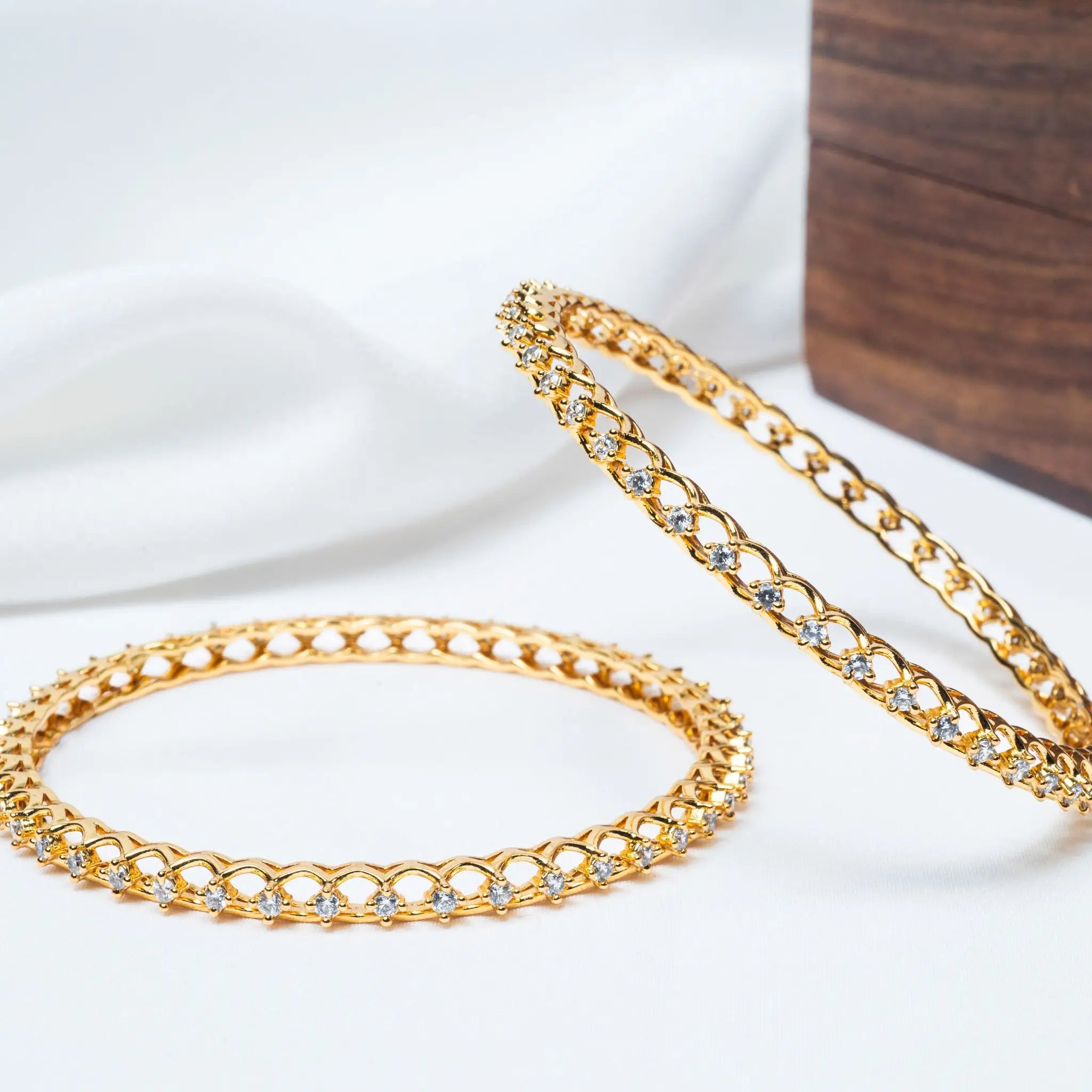 925 Premium Silver Tiara One Diamond Bangle