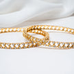 925 Premium Silver Tiara Two Diamond Bangle