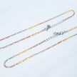 925 Premium Silver Tritone Single Line Anklet