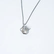 925 Premium Tea Pot Silver Pendant Chain Set