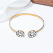 925 Premium Silver Twin Circle Kundan Kada