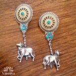 Varenya-Galleria-silver-earrings-surabhi-dua-tone-chakra